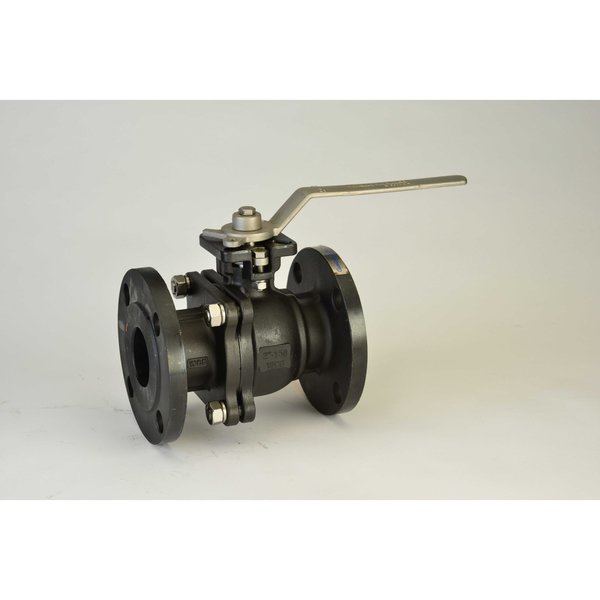 Chicago Valves And Controls 4", Full Port Flanged Carbon Steel Ball Valve Inline 8246RTM1040